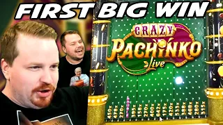 Our First BIG WIN on *NEW* Crazy Pachinko!