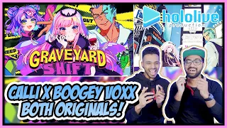 HOLOLIVE - GRAVEYARD SHIFT & CROWN REACTION (CALLIOPE MORI & BOOGEY VOXX)