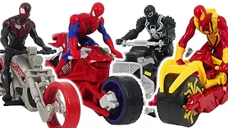 Ultimate Spider-Man Web Warriors Motorcycle and ATV! Go! | DuDuPopTOY