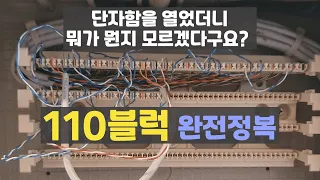 단자함에 전원이 없을때 110블럭의 배선구조 (재업)