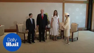 Donald Trump meets new Japanese emperor