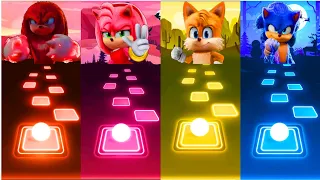 Knuckles vs Amy vs Tails vs Sonic - Tiles Hop EDM Rush