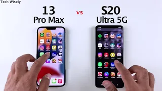 iPhone 13 Pro Max vs S20 Ultra 5G | SPEED TEST