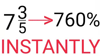 Convert Mixed Fractions to Percentages INSTANTLY