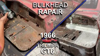 1966 Triumph GT6 - Part 56 - Bulkhead/Shelf Repair