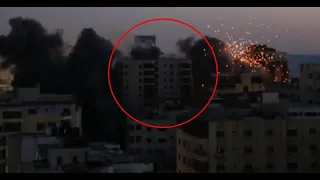 İsrail uçakları içinde sivillerin yaşadığı 12 katlı binaya hedef aldı