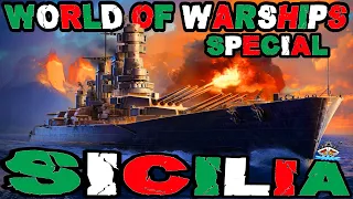 Sicilia mit SAP Sekundäre "Nahkampfopfer?!" im *SPECIAL* ⚓️ in World of Warships 🚢 #worldofwarships