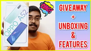 OPPO A52 Unboxing & First Look - (2x Giveaways) || Neo Display || 5000mAh || 12MP Quad ||