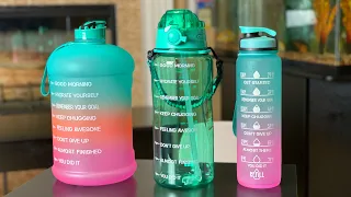 Motivational Water Bottles 32oz vs 64oz vs 128oz (1 gallon) Amazon Purchase