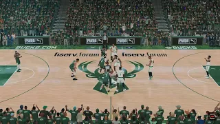 NBA 2K22 PS5 4K Celtics vs Bucks Full Game