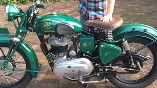 How to start a vintage 1962 Royal Enfield Bullet G2 Made in England