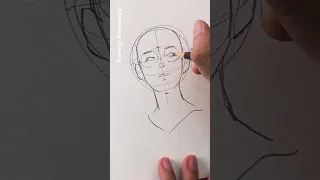 Low angle face drawing ✍️✍️