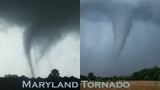 Poolesville, Maryland Tornado from Close Range - June 5th, 2024