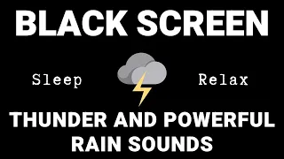 Heavy Rain & Distant Thunder- Immediate Sleep and Tranquility | Rain and Thunderstorm Sleep Sounds