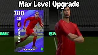 V. Van Dijk Max Level Upgrade tutorial in eFootball 2024 mobile I League Selection