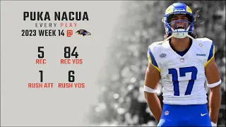 Puka Nacua Week 14 | Every Target, Catch, and Run @ Baltimore Ravens | 2023 NFL Highlights