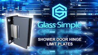 Installing Shower Door Hinge Limit Plates, by Glass Simple