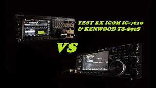 Recensione italiano confronto ricevitori ICOM IC-7610 & KENWOOD TS-890s con forti disturbi adiacenti