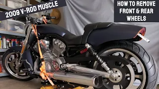 2009 V-Rod Muscle | How to Remove Front & Rear Wheels