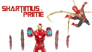 Marvel Legends Iron Spider & Mark 50 Iron Man Avengers Infinity War 2 Pack Movie Figure Review