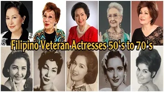 Filipino Veteran Actresses (Classic) 50’s to 70’s THEN & NOW !!!