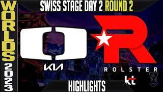 DK vs KT Highlights | Worlds 2023 Swiss Stage Day 2 Round 2 | Damwon KIA vs KT Rolster