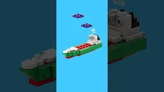 LEGO Christmas Container Ship MOC - Speed Build Animation