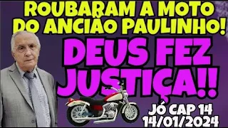 CCB:CULTO GLORIOSO NESTE DOMINGO -PAULINHO JARDIM PAULISTA -JÓ CAP 14 -TESTEMUNHO ROUBA DA MOTO!!