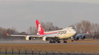 Cargolux B747 takeoff - Plane Spotting Budapest Airport 2021