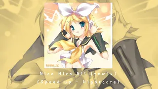 Nico Nico Nii remix (speed up - nightcore)