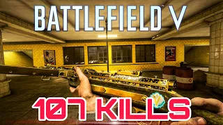 Battlefield V 107 Kills MP34 Underground Conquest