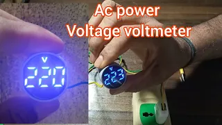 Digital Voltage voltmeter led display Ac 60 v to 500v Voltage voltmeter uses