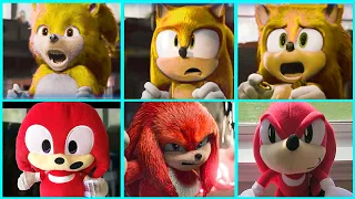 Sonic The Hedgehog Movie - Super Sonic vs Knuckles Uh Meow All Designs Compilation