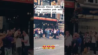 London Welsh Male Voice Choir singing outside London pub #choirmusic #welshmusic #choralmusic