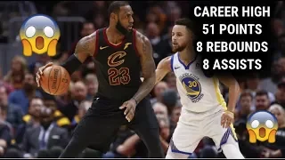 LeBron James Unreal Finals Career High | Warriors Vs Cavs NBA Finals 2018| 51Pts, 8Ast, 8Reb