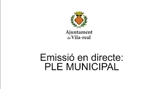 PLE ORDINARI 27 d'octubre de 2020 - AJUNTAMENT DE VILA-REAL