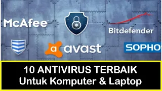 10 ANTIVIRUS TERBAIK UNTUK KOMPUTER / LAPTOP. REKOMENDASI UPDATE TERBARU