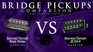 Seymour Duncan BLACK WINTER vs JB SH-4 - Passive Bridge Pickup Guitar Tone Comparison Demo