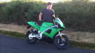 Derbi GPR 50cc malossi race bike super bike Review with james keady aprilia rs 50 same as top gear