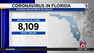 Florida approaches 9,000 coronavirus deaths, backlog of tests causes jump in case count, state says