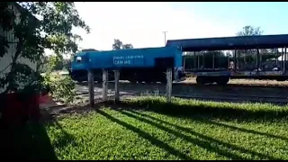 MANIOBRAS en ESTACIÓN PASO de LOS LIBRES CORRIENTES Ferrocarril General Urquiza abril 2023