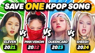 SAVE ONE SONG🎤🎵 (2021 vs 2022 vs 2023 vs 2024 Edition) 🔊 ANSWER - KPOP QUIZ 💙