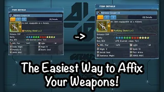 [PSO2] The Easiest Way To Affix your Weapon