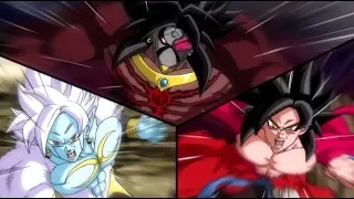 Super Dragon Ball Heroes 7 | Masked SSJ4 Xeno Broly, SSJ4 Xeno Goku, Final Form Mira