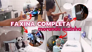 FAXINA COMPLETA 🏡💖 Morando sozinha ✨