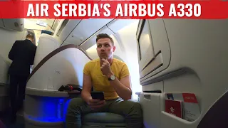 Review: AIR SERBIA A330 BUSINESS CLASS to NEW YORK!