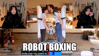 Valkyrae React To Michael Reeves "A Robot Teaches Me Boxing" Video | OfflineTV & Friends Clips