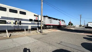 Caltrain 921 6th St  Railroad Crossing (Gilroy CA)