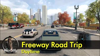 Chicago Freeway Road Trip (daytime, no music) | Watch Dogs - The Game Tourist