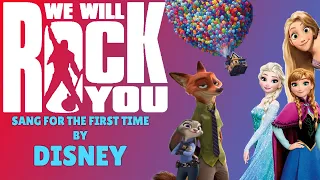 Disney Characters Sing - We Will Rock You By Queen